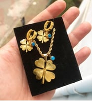 YONCA KOLYE KÜPE SETİ