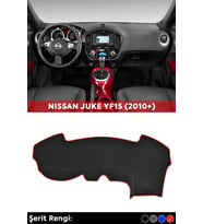 Nıssan Juke Yf15 (2010 + ) 3d Torpido Koruma Kılıfı - Ön Göğüs Kaplama - Kırmızı Şerit