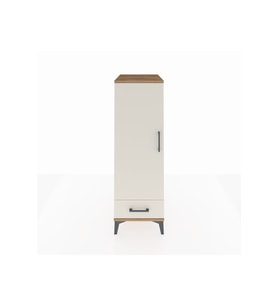 Kronos Dolap 3 Raflı Tek Çekmeceli Tek Kapaklı 44x59x134 Çam-Aytaşı
