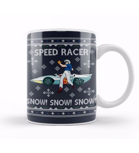Speed Racer Go Snow Christmas Kupa Bardak Porselen