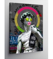 Kanvas Tablo Davut Heykeli Pop Art
