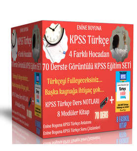 Enine Boyuna KPSS Türkçe Ful Hazırlık Seti (4 Farklı Hocadan Anlatım)