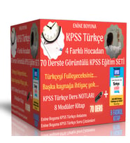 Enine Boyuna KPSS Türkçe Ful Hazırlık Seti (4 Farklı Hocadan Anlatım)