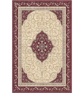 Eliana Home Baskılı, Yıkanabilir Kaymaz Taban Salon Halısı LNA0786 100x150 cm (Kırmızı)