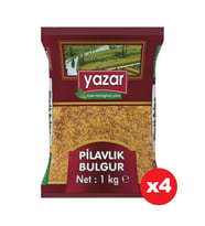 Yazar Şehriyeli Pilavlık Bulgur 1 Kg. x 4 Adet
