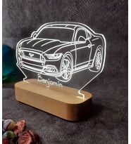 Kişiye Özel Led Lamba Mustang