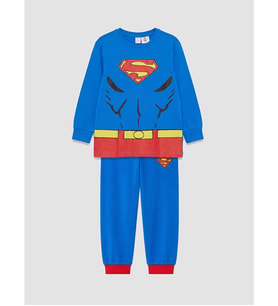 LCW Kids Mavi Superman Erkek Çocuk Pijama Takım