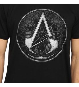 Bant Giyim - Assassin's Creed Siyah Erkek T-shirt Tişört