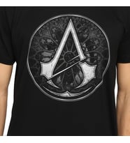 Bant Giyim - Assassin's Creed Siyah Erkek T-shirt Tişört