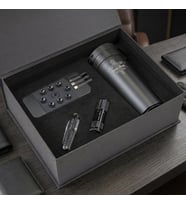 BK Gift Kişiye Özel İsimli Termos & Powerbank & Çakı & Fener & Seti -2, Hediye Kutulu Premium Hediye