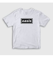 Presmono Unisex Çocuk Beyaz Logo Oasis T-Shirt 100249tt (Beyaz)