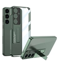 Galaxy S24 Plus Kılıf Kamera Korumalı Şeffaf Tasarımlı Zore Lego Standlı Kapak