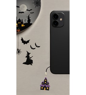 Miyuki Boncuk El Yapımı Perili Şato Telefon Çarmı - Charm Halloween Cadılar Bayramı (Çok Renkli)