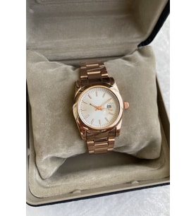 Vintage Tarz Yeni Moda Takvimli  Rose Gold Kadın Kol Saati Yeni Sezon Yeni Seri