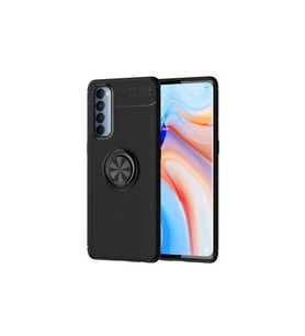 Oppo Reno 4 Pro 4G Uyumlu Kılıf Zore Ravel Silikon Kapak (Siyah)