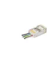 Cat6E Ez Rj45 Metal Konnektör 100 Adet Plastik Kutu - Şeffaf ND2423