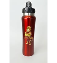 Promopanya 750ML. Pipetli Sporcu Taraftar Matarası-Termos Lacivert Renk Emzikli Okul Matarası-Termos ( isim Yazılabilir, isme Özel, Kişiye Özel, Kişiselleştirilebilir) (Sarı-Kırmızı)
