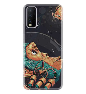 Vivo Y20 Kılıf Desenli Silikon Kaplumbağa Terbiyecisi 1356