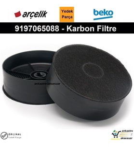 Beko 38 TS (9209881200) Aspiratör Karbon Filtre 2li 1Takım Bacasız Kömür Filtresi 9197065088