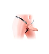 16 cm İçi Boş Belden Bağlamalı Realistik Testissiz Penis Strapon
