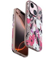 Iphone 15 Flower Series Magsafe Kapak - Pembe