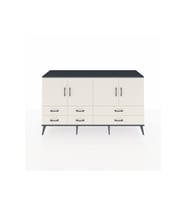 Kronos Konsol 6 Raflı 6 Çekmeceli 4 Kapaklı 176x59x99 Antrasit-Aytaşı