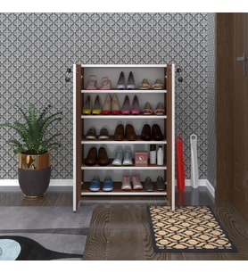 Kenzlife ayakkabılık ayakkabı dolabı kilitli be real cvz 100*70*32 kapaklı arkalıklı ofis dolabı (Karışık)