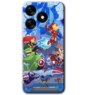 Tecno Spark 10 Pro Kılıf HD Desen Baskılı Kılıf - Avengers Cartoon