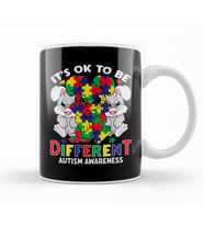It s OK To Be Different Autism Awareness Puzzle Kupa Bardak Porselen