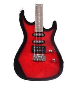 Angel AEG09-RD Transparent Wine Red Burst Elektro Gitar  Şık Bordo Geçişli Renk Çift Humbucker