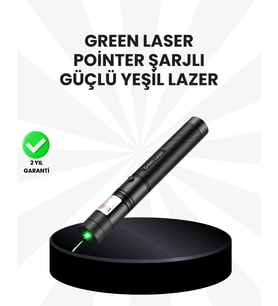 Mey İthalat® Yüksek Güçlü Yeşil 5000Mw Şarjlı
