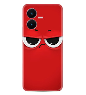 Vivo Y22S Kılıf Resimli Desenli Silikon Platinium Series Red 1829