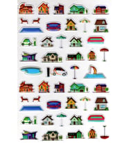 Sticker Kabartmalı A4 Boyutunda Stiker Defter, Planlayıcı Etiket-(lim549) - Şehir Ev Havuz