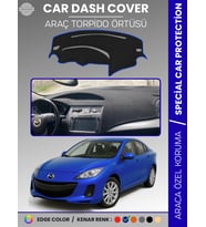 MAZDA 3 (2009-2013) Torpido Örtüsü Panel Halısı Koruma Torpido Koruma Araca Özel Kaymaz Kolay Montaj