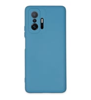 Mi 11T Pro Kılıf Nano içi Kadife Silikon - Mavi