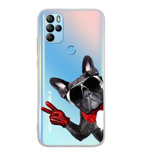 PrintiFy Omix X500 ile Uyumlu 1mm Slim Fit Köpek 2 050e Baskılı Şeffaf  Kılıf