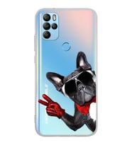 PrintiFy Omix X500 ile Uyumlu 1mm Slim Fit Köpek 2 050e Baskılı Şeffaf  Kılıf