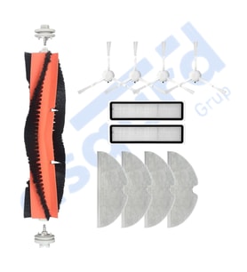 Dreame D9,D9 Max,L10 Pro,D9 Pro Uyumlu 1 Ana Fırça 4 Yan Fırça 2 Filtre 4 Mop PKT-iasgf0000123