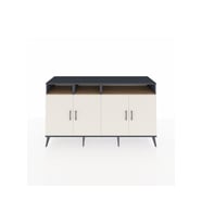 Kronos Konsol 6 Raflı 4 Kapaklı 176x59x99 Antrasit-Aytaşı/Çam