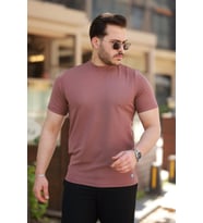 Erkek Yarım Balıkçı Yaka Kısa Kollu T-shirt