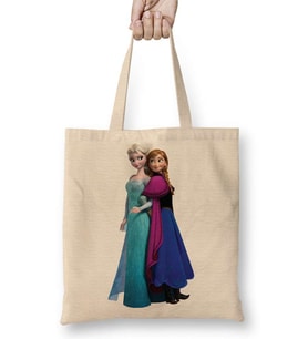 Elsa ve Anna Bez Çanta Uzun Saplı