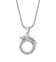 Sonsuz Döngü Ouroboros Yakut Kolye