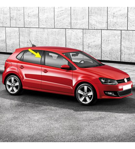 VW Polo 2010-2014 Sağ Kapı Orta B Direği Kaplaması Siyah 6R4853290A