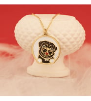 Mineli Köpek Kolye (Gold)