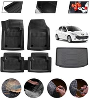 Peugeot 206 Uyumlu Paspas Araca Özel Bagaj Havuzu MBS Siyah