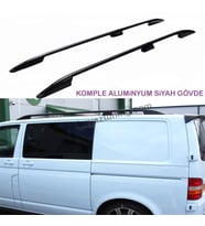 Volkswagen Transporter T5-T6-T7 Üst Port Bagaj Tavan Çıtası Siyah