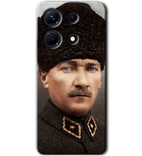İnfinix Note 30 Kılıf HD Desen Baskılı Arka Kapak - Başkomutan Atatürk