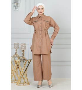 Beli Bağcıklı Takım Taba 19220