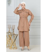 Beli Bağcıklı Takım Taba 19220