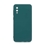 Coverzone Samsung Galaxy A02 ?le Uyumlu K?l?f Z-Mara Lansman Vieri Tam Koruma Arka Kapak Kamera Koruma �?k?nt?l? P�r�zs�z Y�zey Koyu Ye?il
